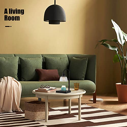 Black Electric Candle Warmer Lamp with 2 Bulbs Height Adjustable Dimmer R615