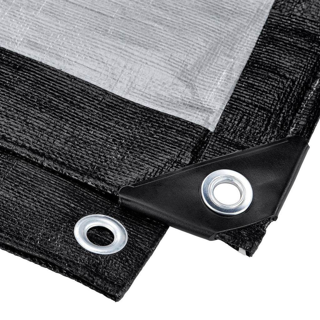 Silver and Black Weather-Resistant Tarp T12415