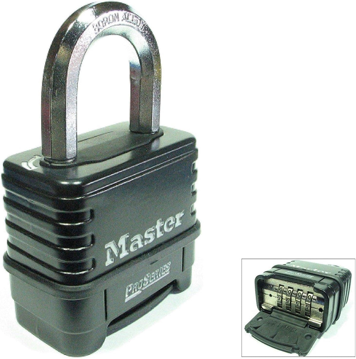 Combination Padlock 4 Pack Black/Silver Q2972
