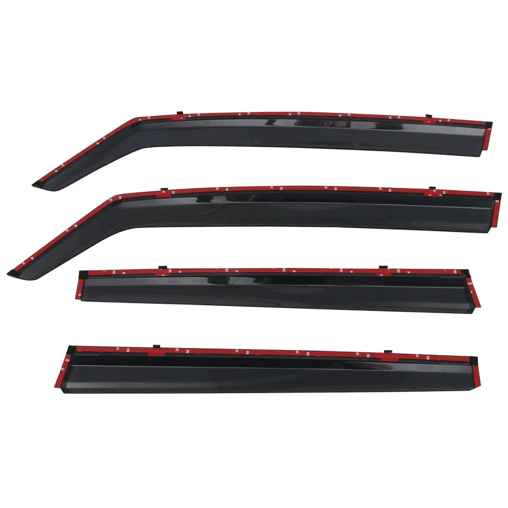 Polycarbonate Window Vent Visor Deflector Rain Guard 4Pc U6949