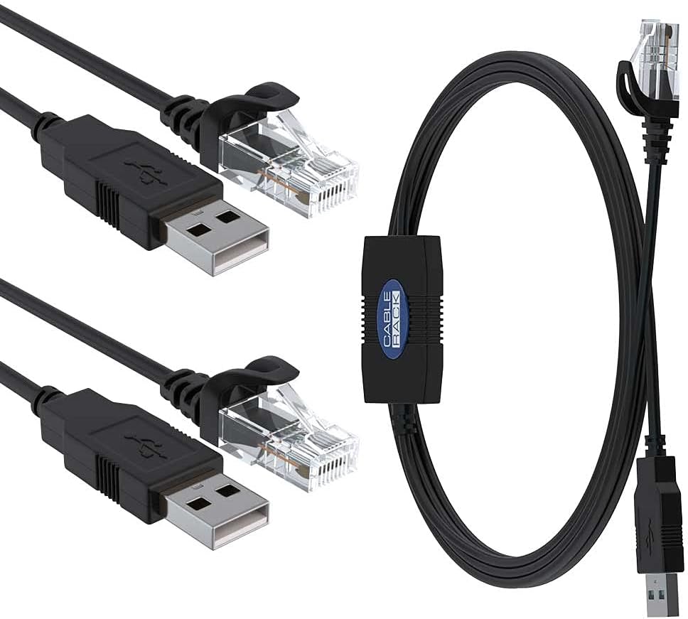 6ft USB to RJ45 Rollover Console Cable (5-Pack) Pack of 2 R931018