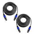 100 Feet Speakon to Speakon Cables Wire Speaker Audio Amplifier Cord 7mm with Twist Lock G550