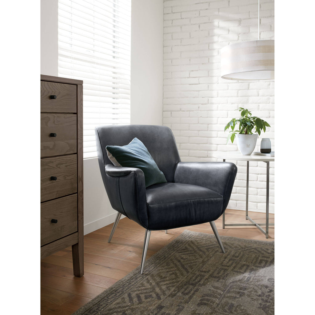 Round End Table 18 Diameter 22H in Stainless Steel with Ecru Quartz Top N479313