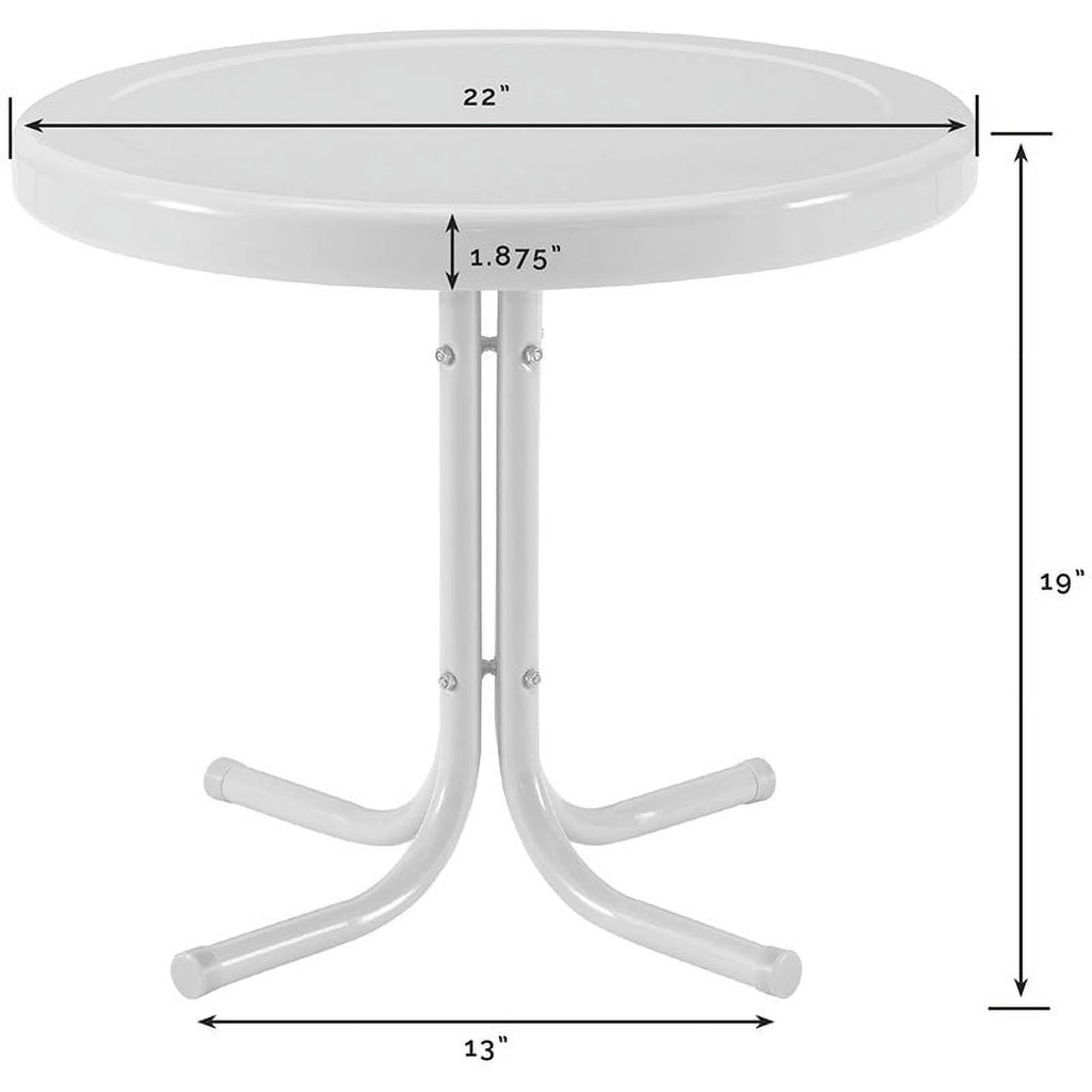 3 Piece Round Metal Patio Conversation Set S249908