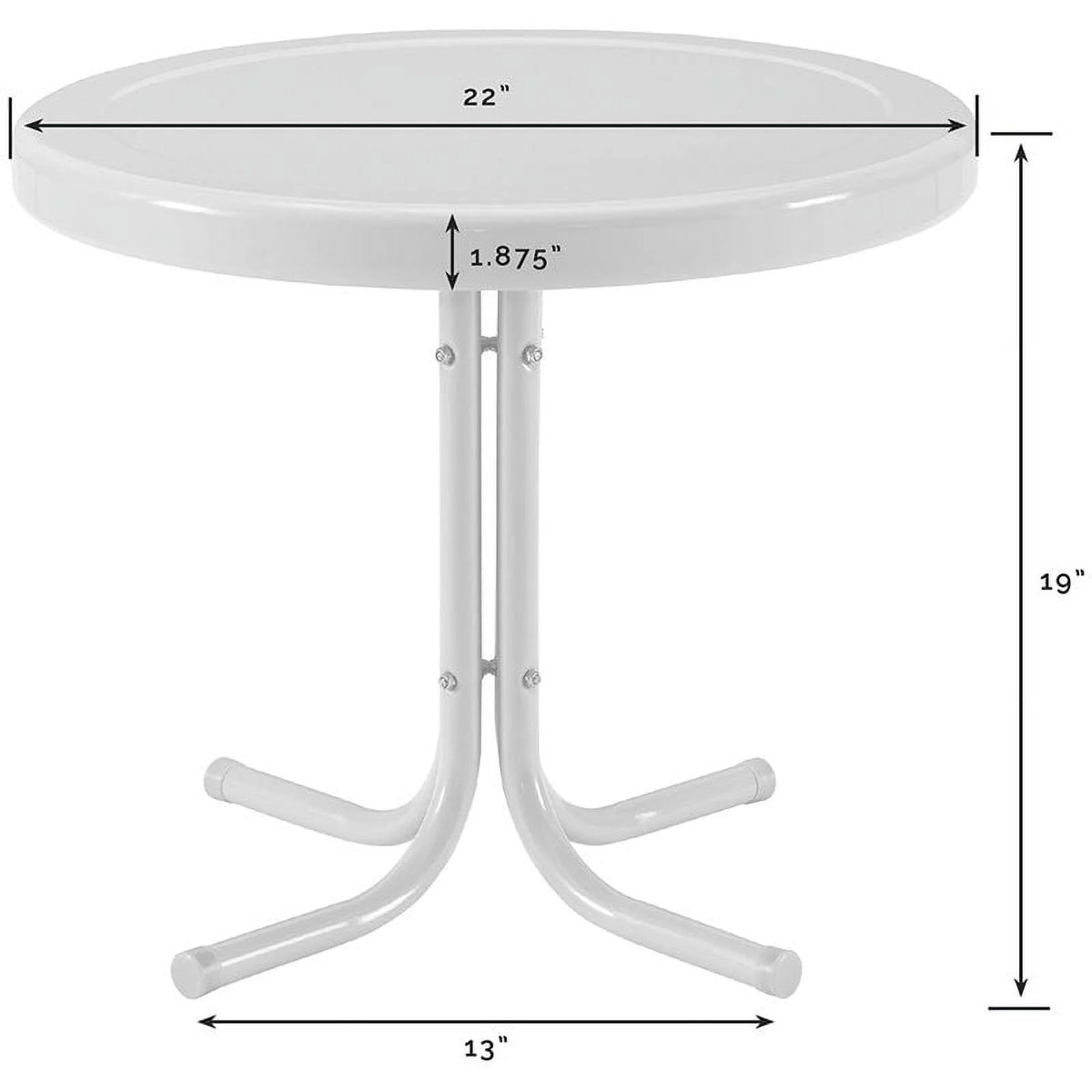 3 Piece Round Metal Patio Conversation Set S249908