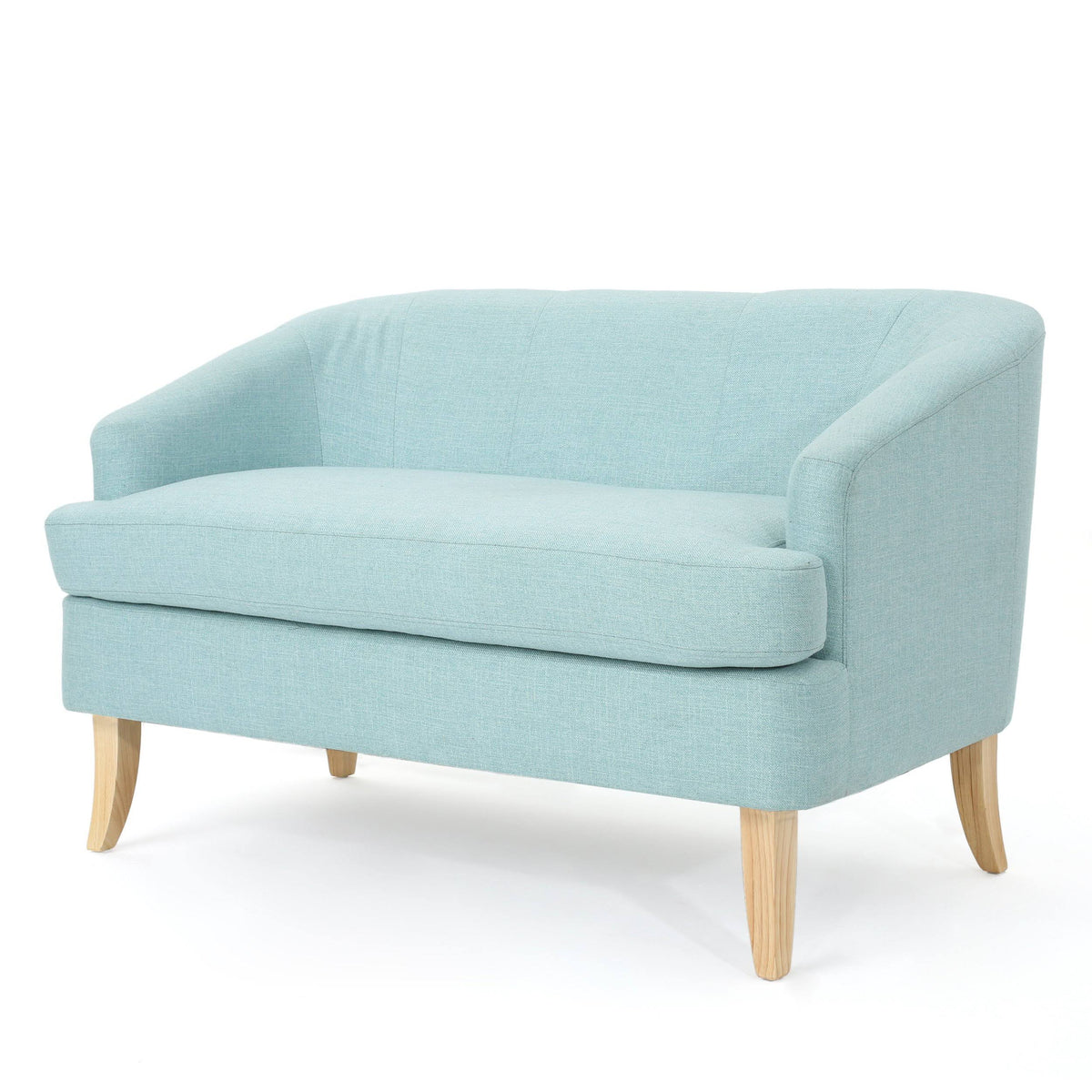 Dark Grey Fabric Loveseat V462792