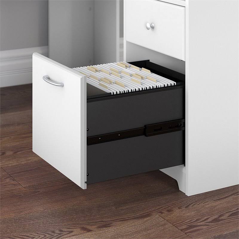White L Shaped Desk & Chair Set U987960