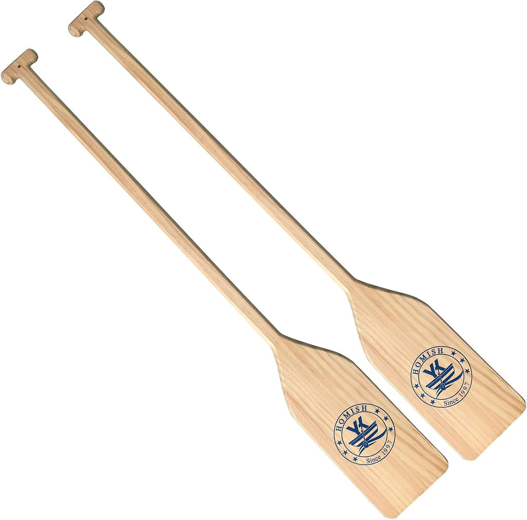 Canoe Paddle Wood Ergonomic Grip 4 Feet Long A Pair M3245