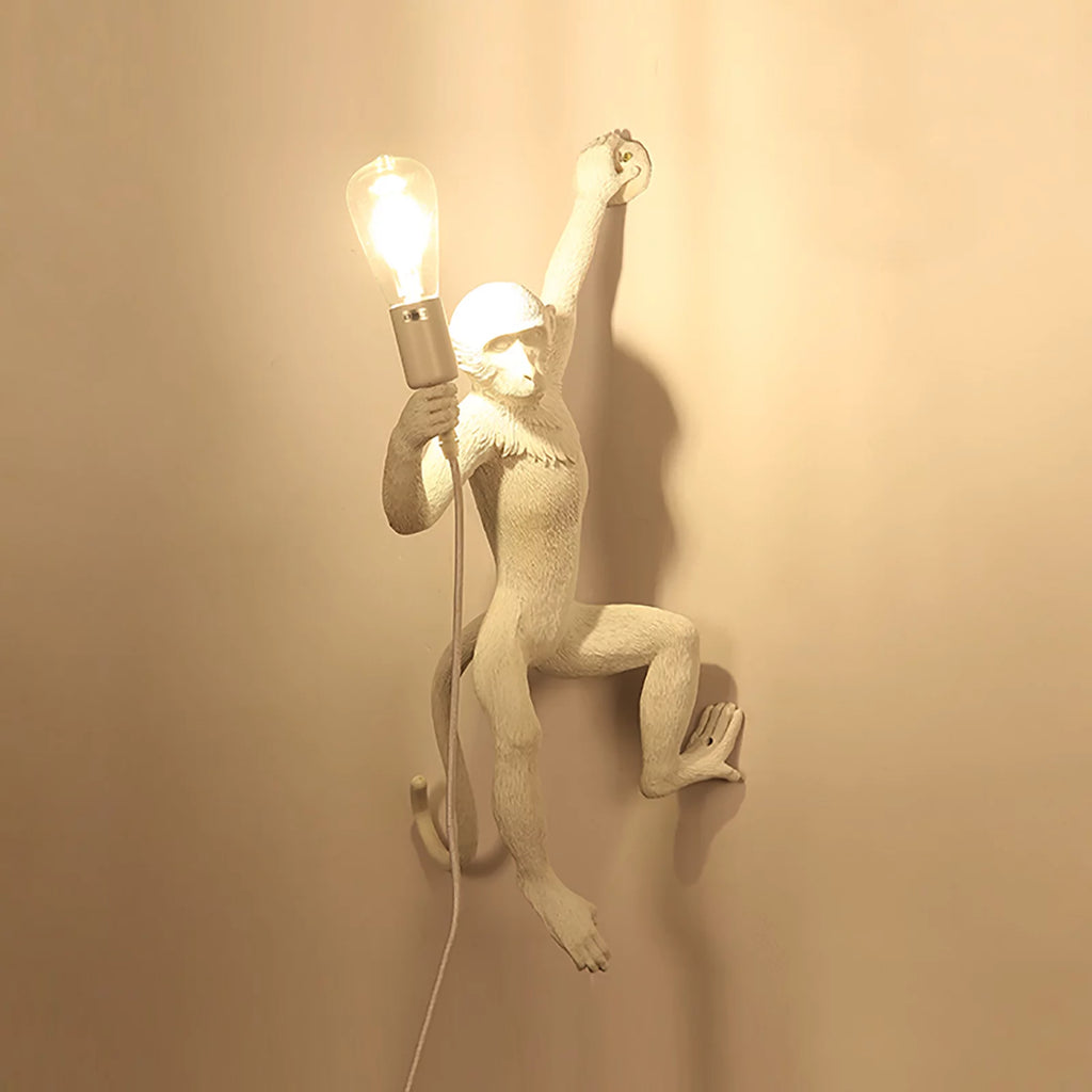 White Resin Plug in Wall Sconce Lamp B723232