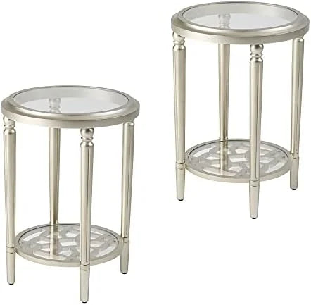 Modern 32" Round Tempered Glass Coffee Table V7979