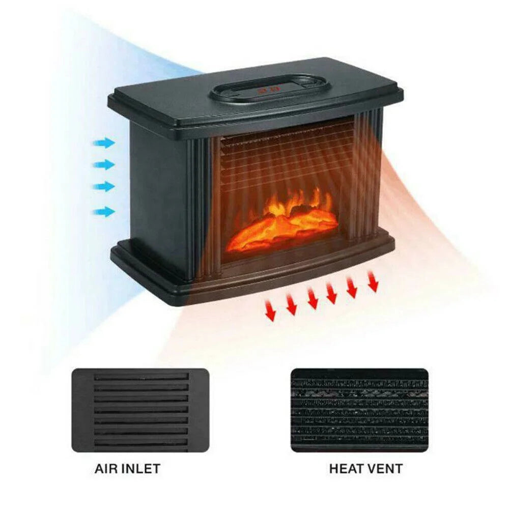 1000W Mini Electric Fireplace Stove Heater V35090