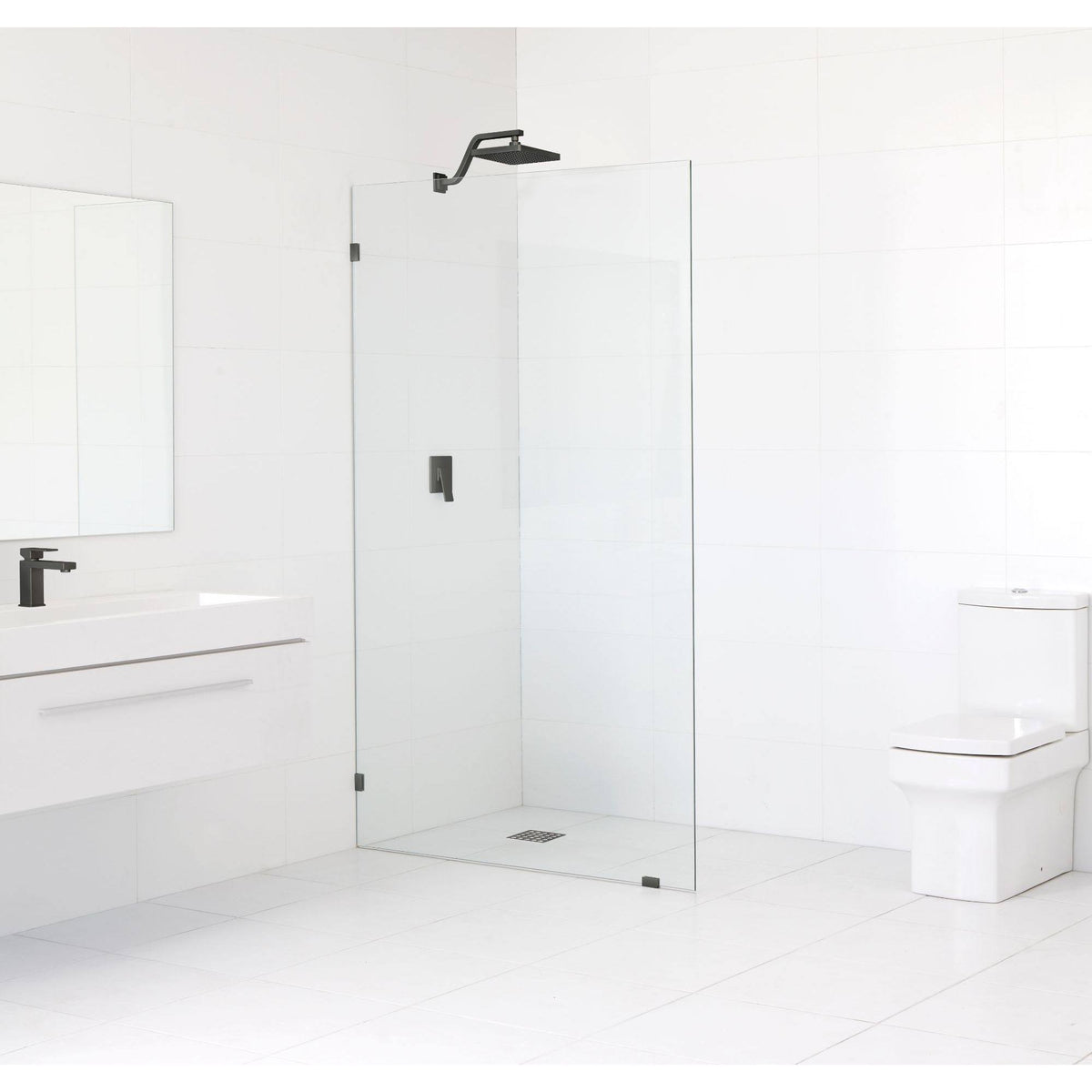 78x22 Frameless Shower Door Oil Rubbed Bronze C2669