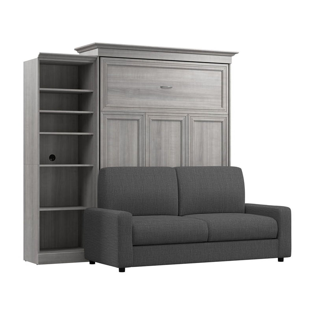 Gray Queen Murphy Bed with Sofa W670471