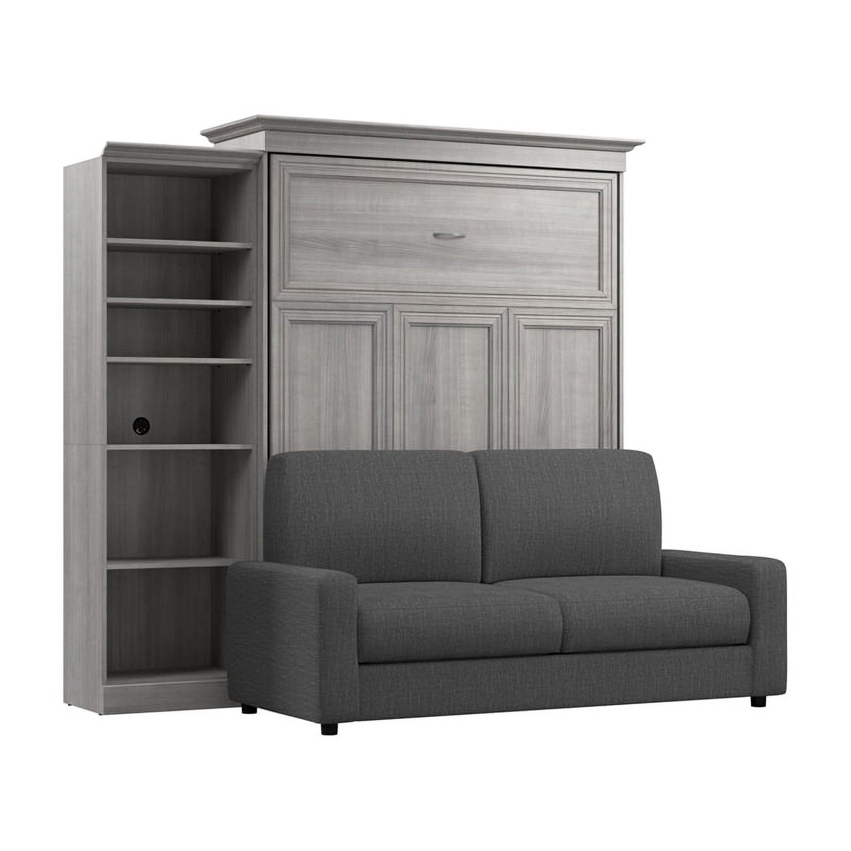 Gray Queen Murphy Bed with Sofa W670471