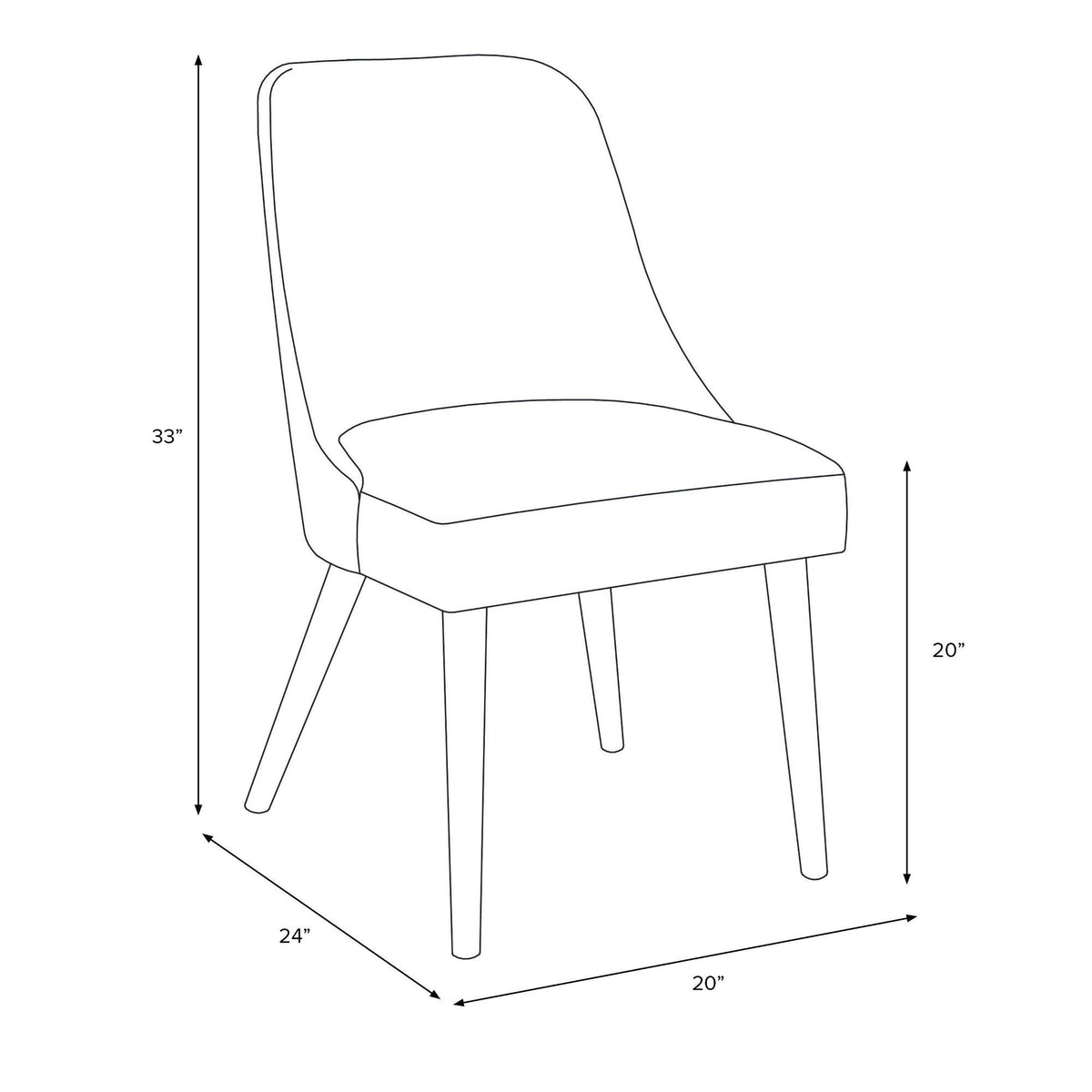 Round Back Dining Chair Y320020