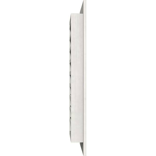 12 inch Vertical Gable Vent, Primed Smooth Western Red Cedar J625