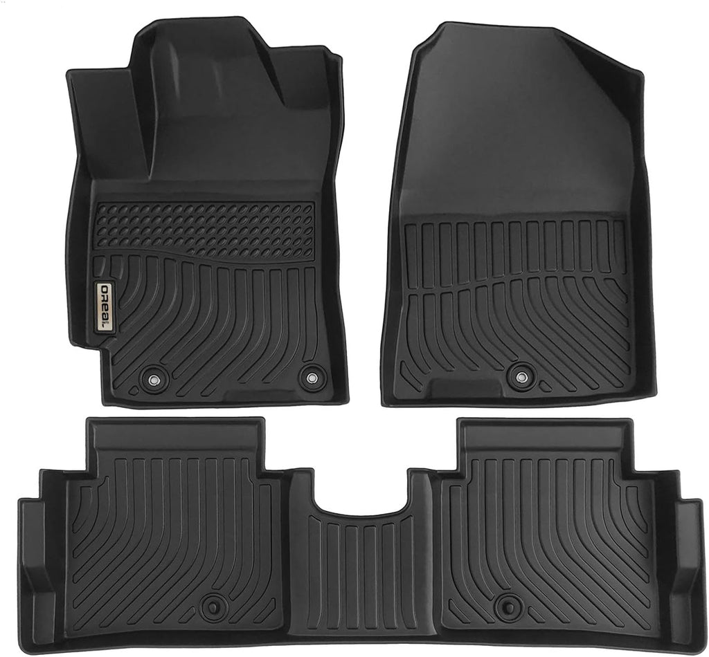 Black Floor Mats Liners for Hyundai Elantra Sedan 2017-2020 Heavy Duty All Weather T3440