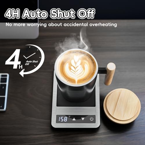 Coffee Mug Warmer & Mug Set, 14oz Heated Cup with Temperature Control and Auto Shut Off Y59956