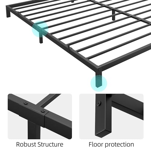Black Full Metal Platform Bed Frame Z19207