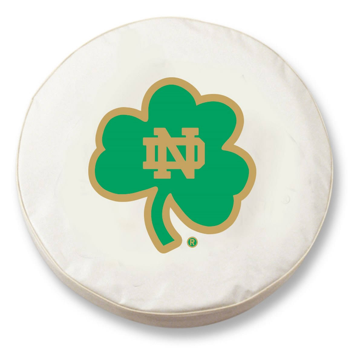 White Shamrock Fitted Car Tire Cover A83869