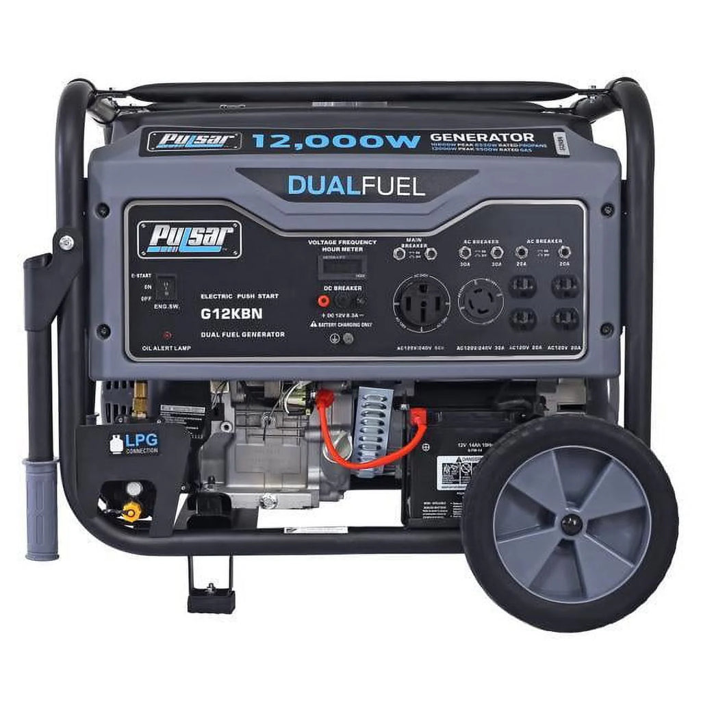 12,000W Dual Fuel Portable Generator with Electric Start L770893