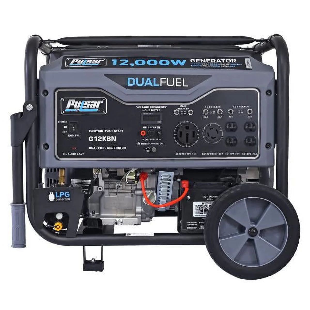 12,000W Dual Fuel Portable Generator with Electric Start L770893