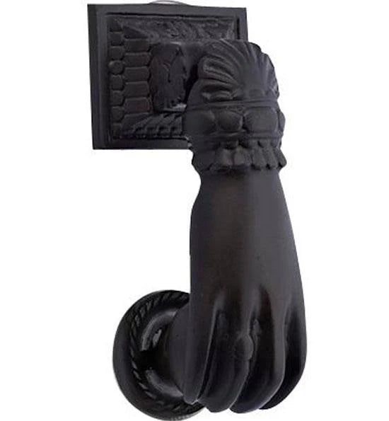 4 1/2 inch Solid Brass Door Knocker - Oil Rubbed Bronze S236716