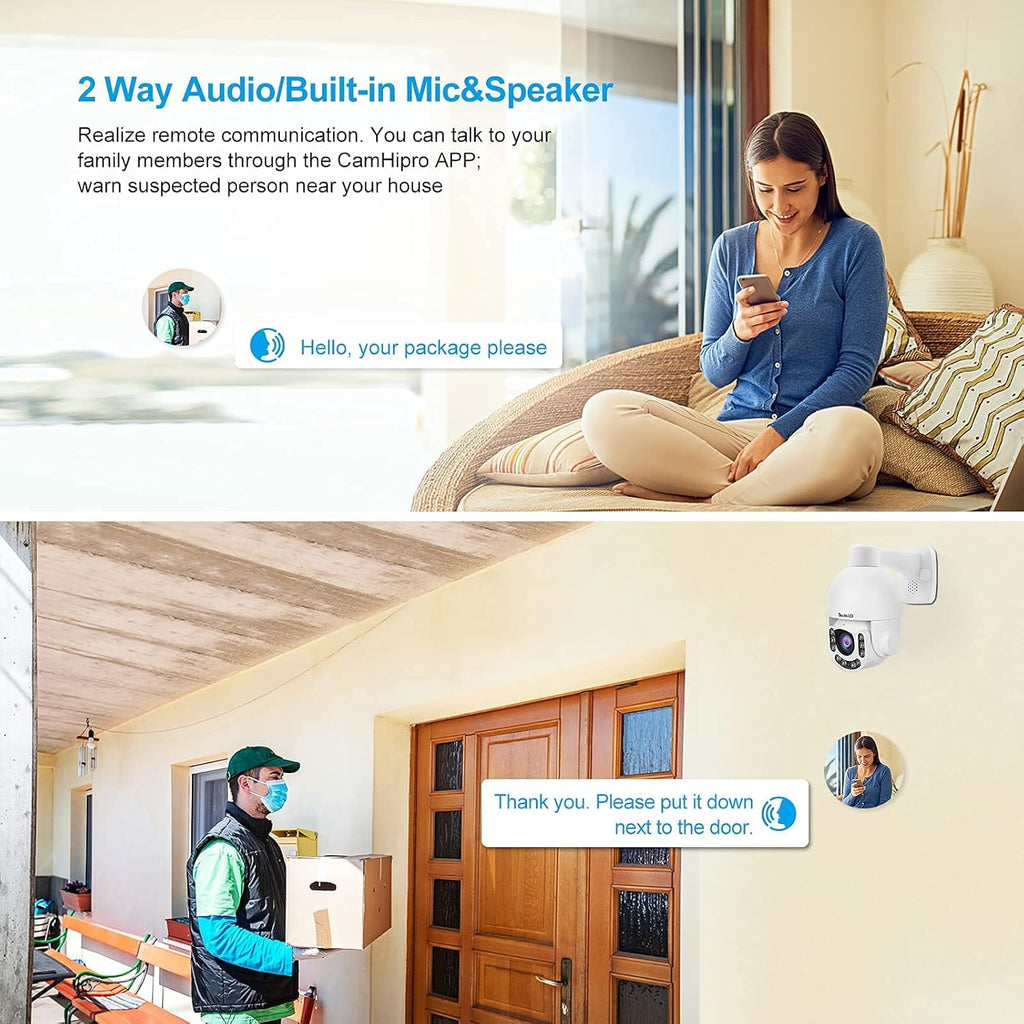 5MP PTZ POE Security Camera with 5X Optical Zoom J32127