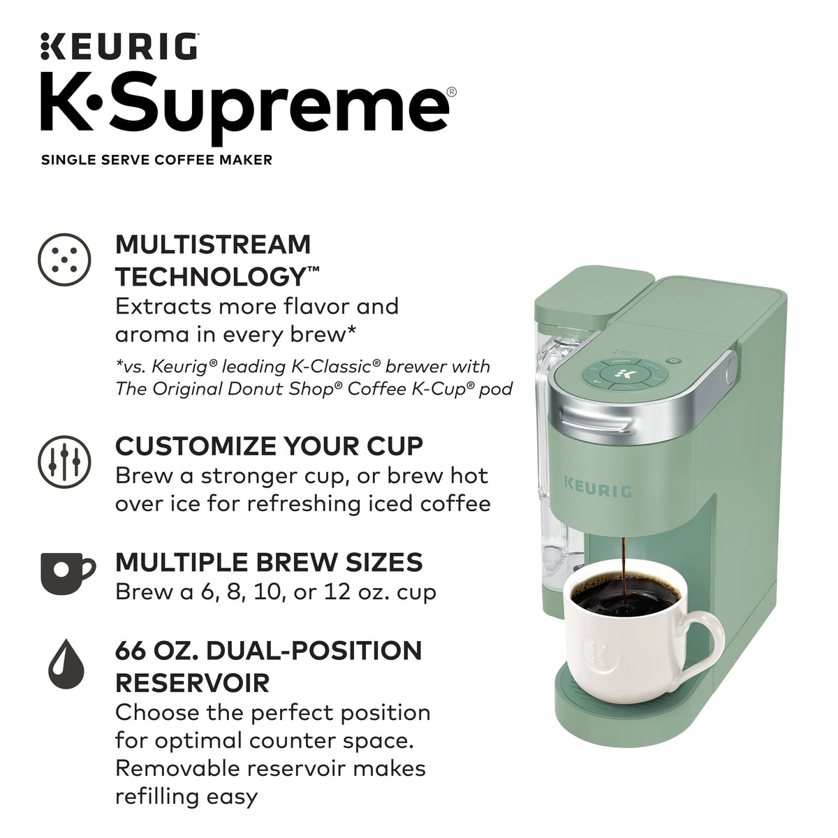 Single Serve K-Cup Pod Coffee Maker C8610