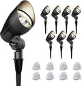 8 Pack 5 Watt LED Landscape Lights 2700K 400 Lumens S4243