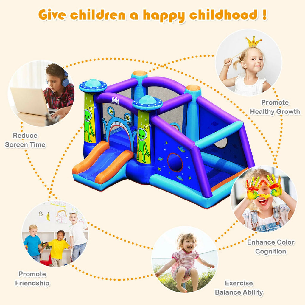 Inflatable Bounce House with Ball Pit and 480W Blower Z72781