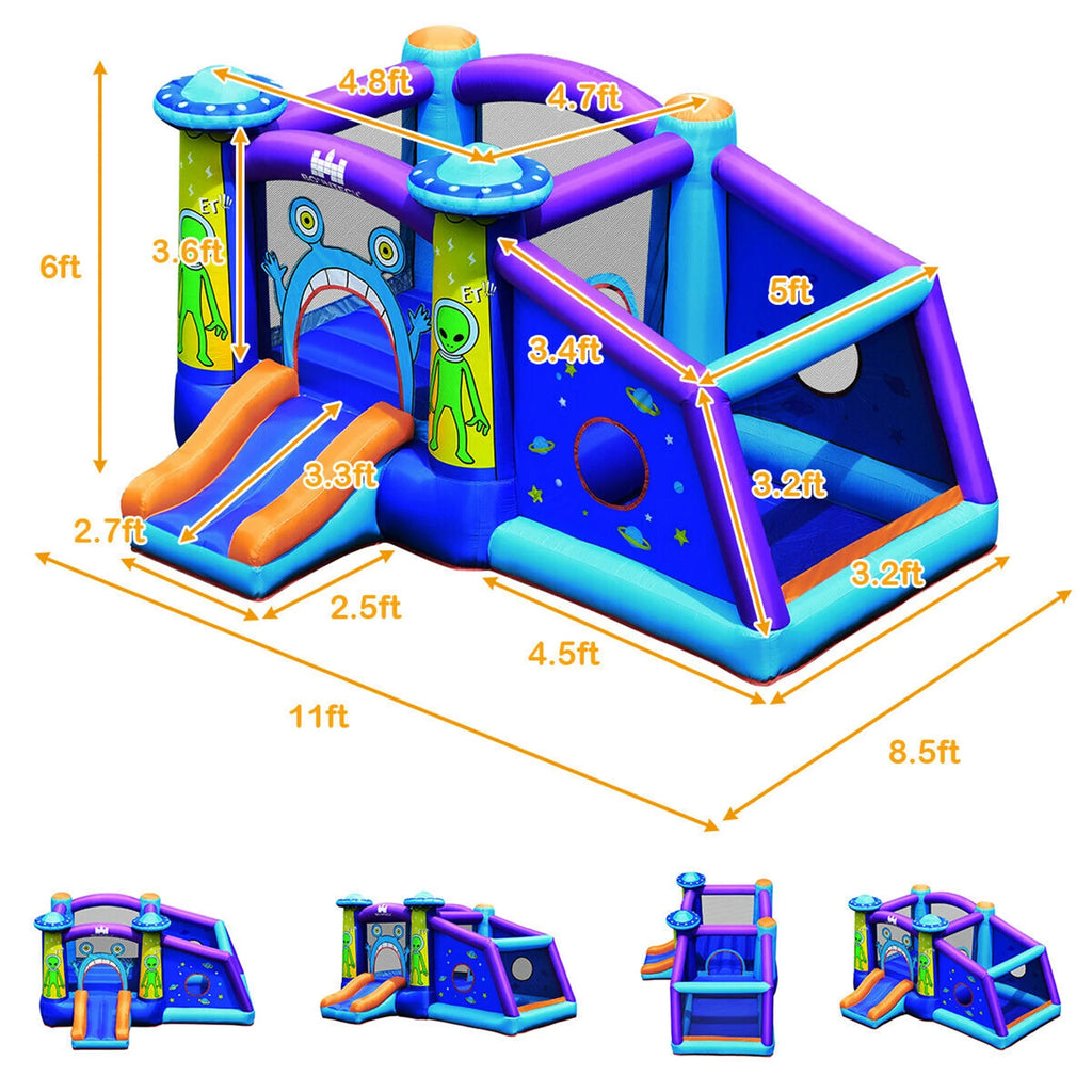 Inflatable Bounce House with Ball Pit and 480W Blower Z72781