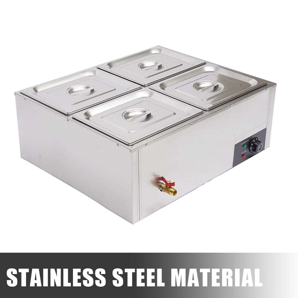 850W 4-Pan Commercial Food Warmer I91646