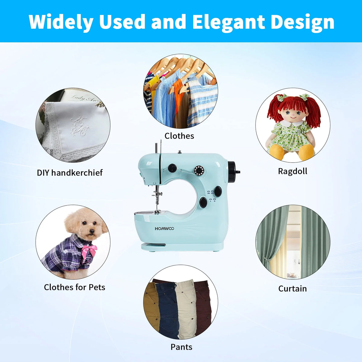 Mini Dual Speed Portable Sewing Machine with Extension Table N36142