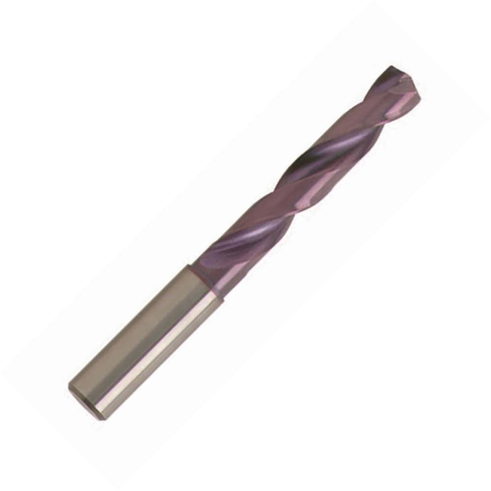 15mm Diameter Carbide 140° Point Coated Drill, Reinforced Straight Shank, 83mm LOC O8765