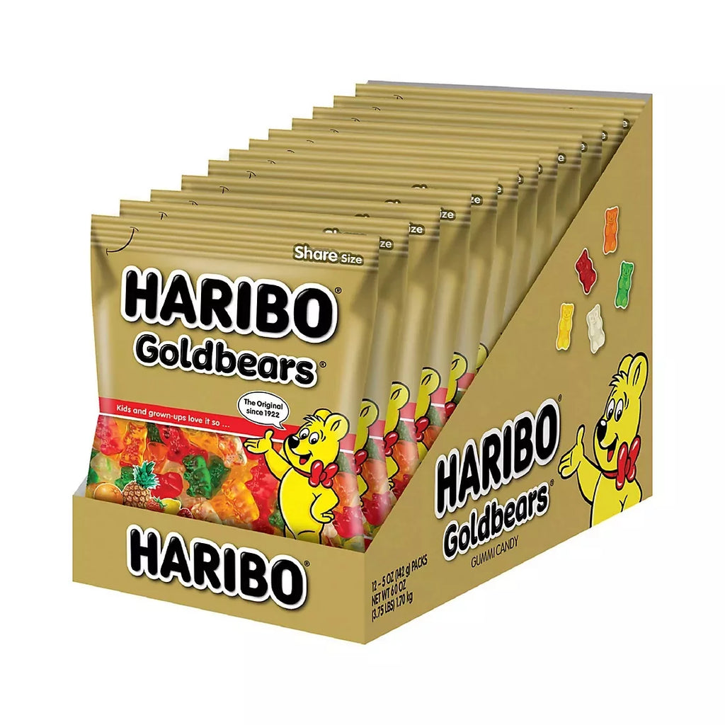 Gold-Bears Gummi Candy 5 Oz 12 Ct G3593