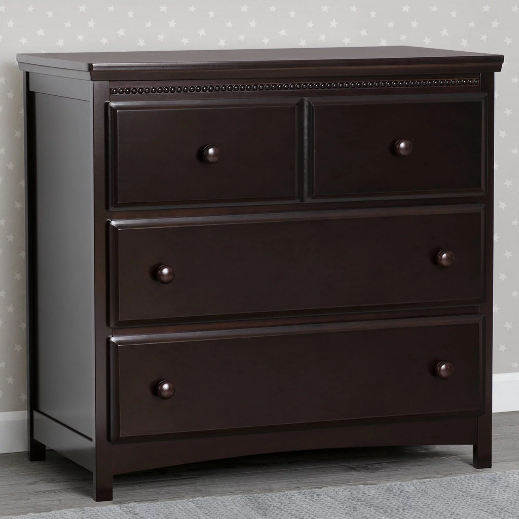 3 Drawer Dresser with Changing Top, Grey N4465