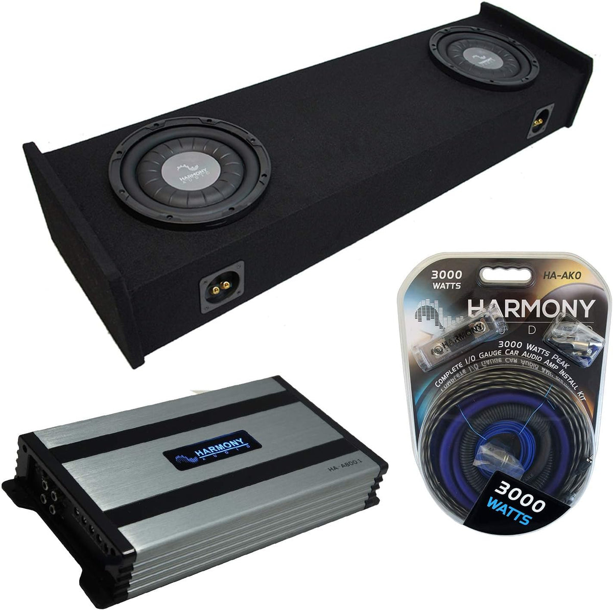 Ford F-150 Super EXT Cab Truck 1997-1999 Bundled with Amplifier and Dual 10 Sub Box Enclosure G967