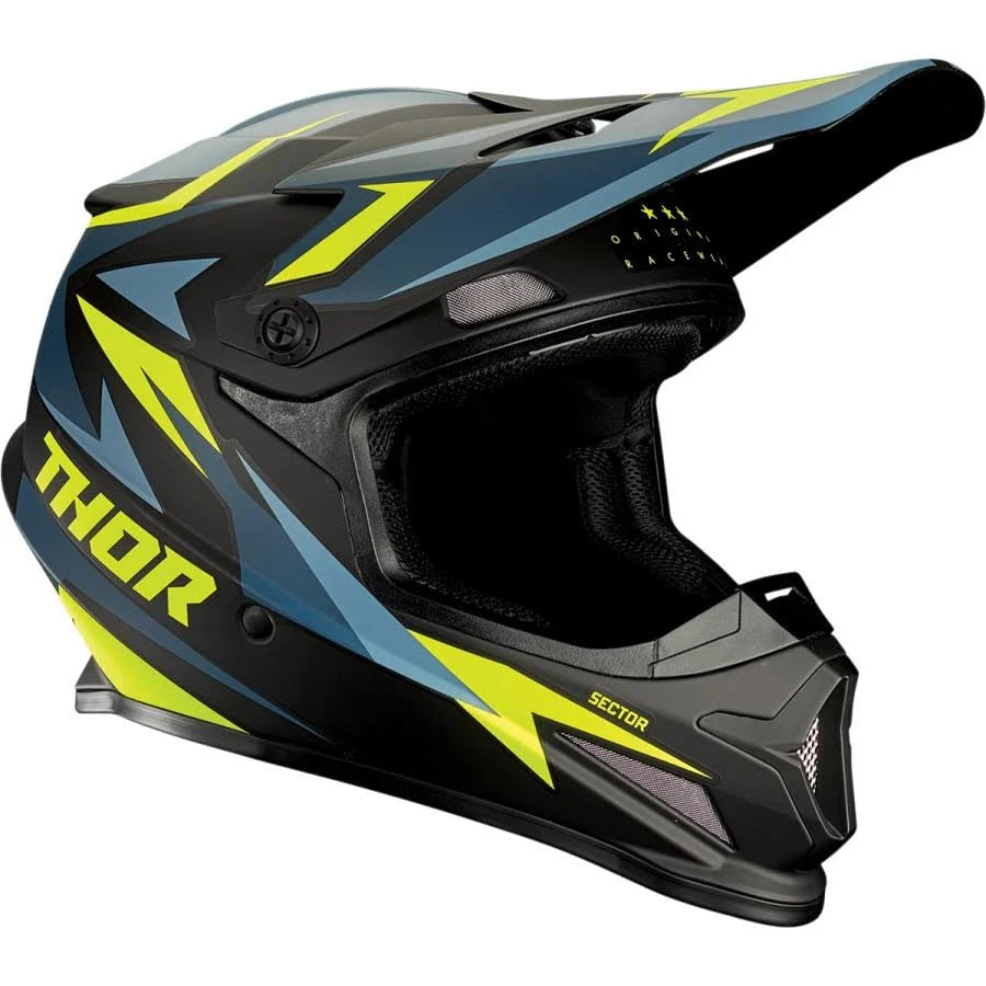 Blue/Acid Offroad Helmet Z698841