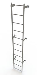 Safety Yellow 8-Rung Fixed Steel Ladder Z12211