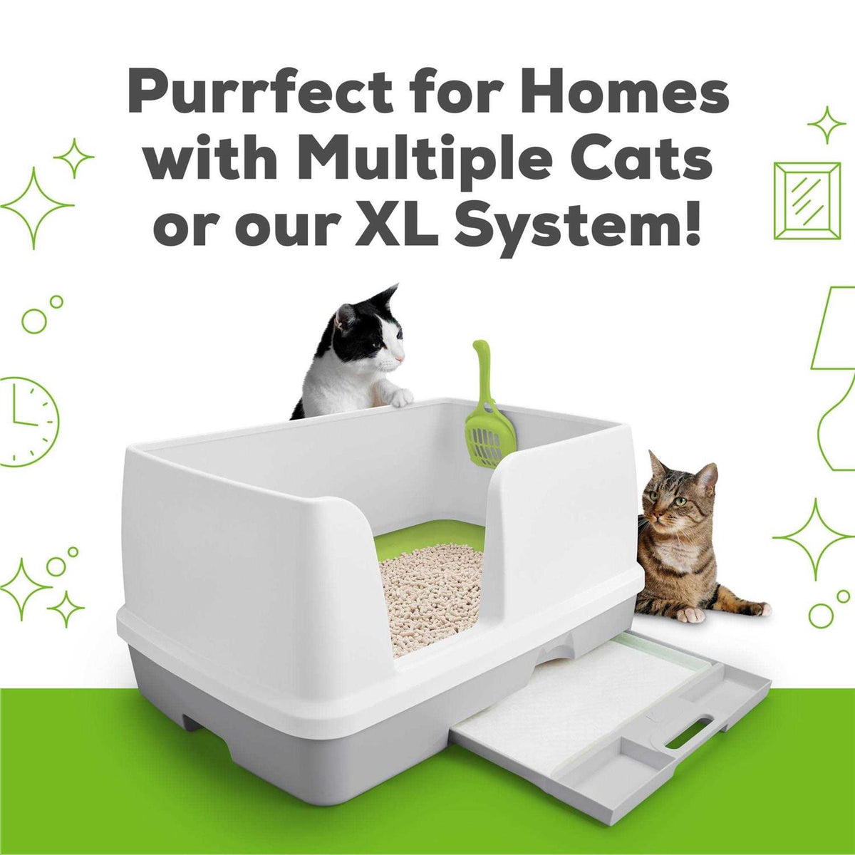 Cat Pads & Litter Pellets Bundle Pack T6583