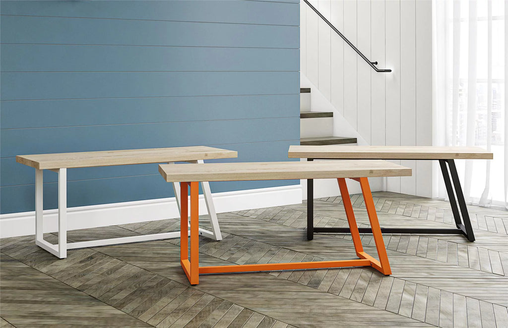 White Entryway Bench O543