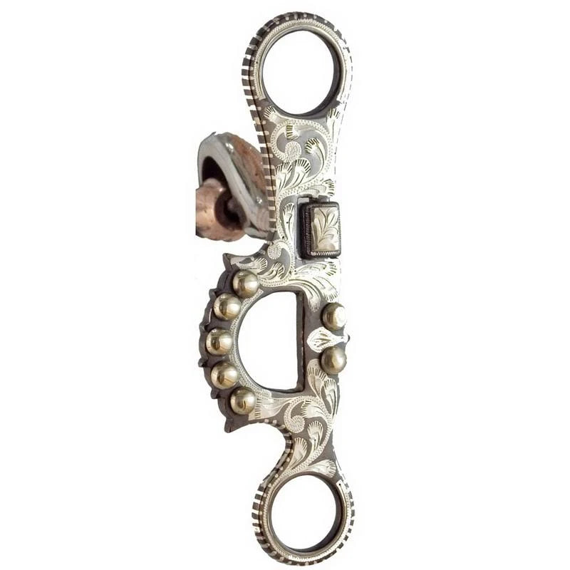 5 in. Engraved Silver Show Bit with Salinas Mouth Piece N260743