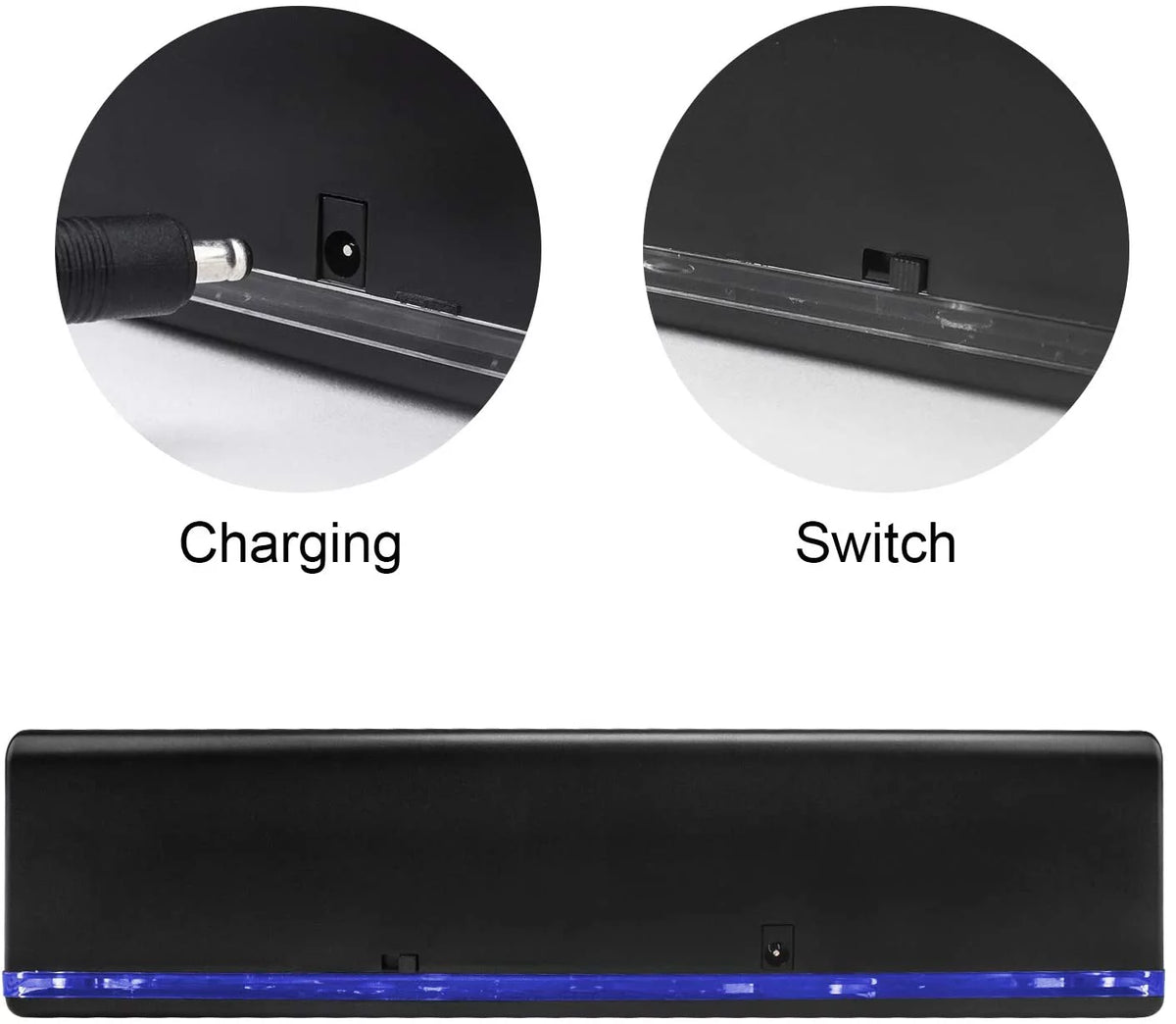 Charger Dock for Wii Remote with 4 Rechargeable Batteries U6805