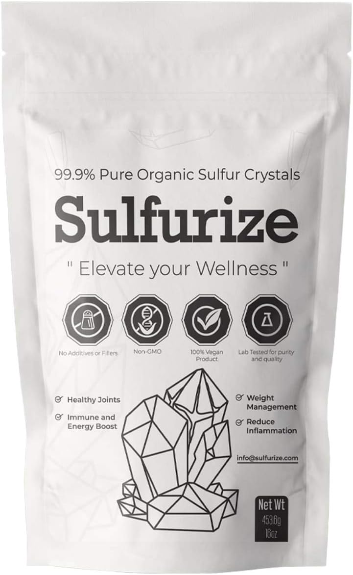 99.9% Pure MSM Crystals Supplement - 1 LBS Pack M547