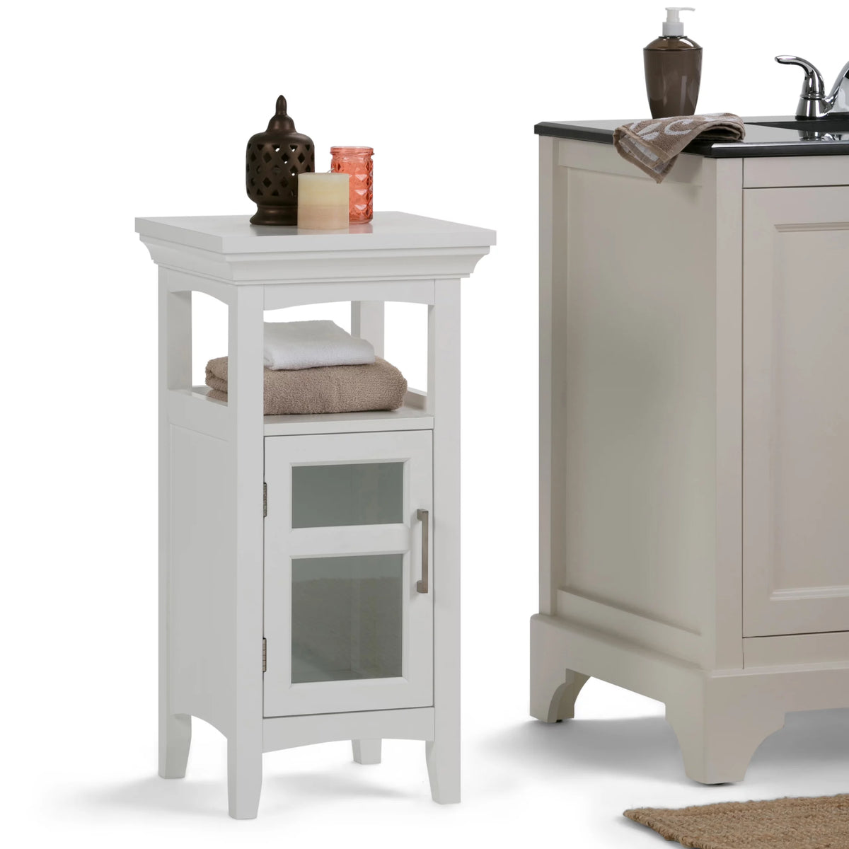 29" Wood Bathroom Storage Cabinet H70989