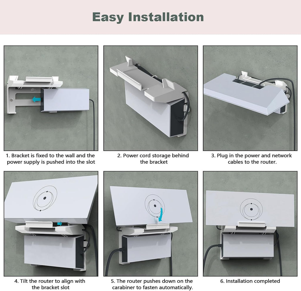 2 in 1 Wall Mount for Starlink Gen 3 Mesh Router and Power X12192