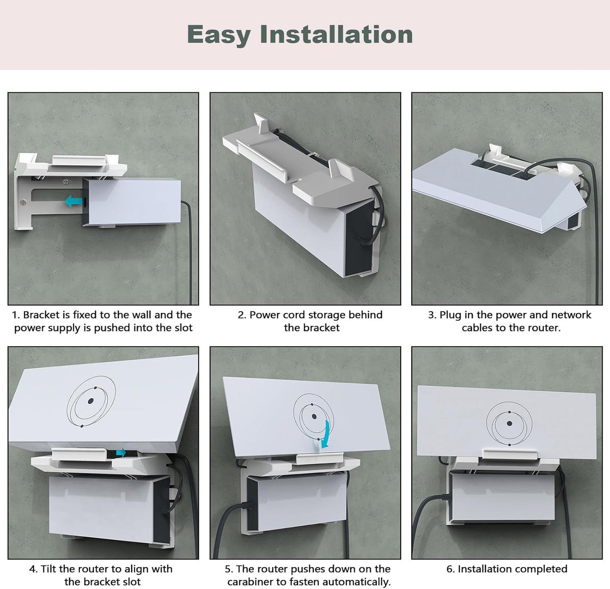 2 in 1 Wall Mount for Starlink Gen 3 Mesh Router and Power X12192