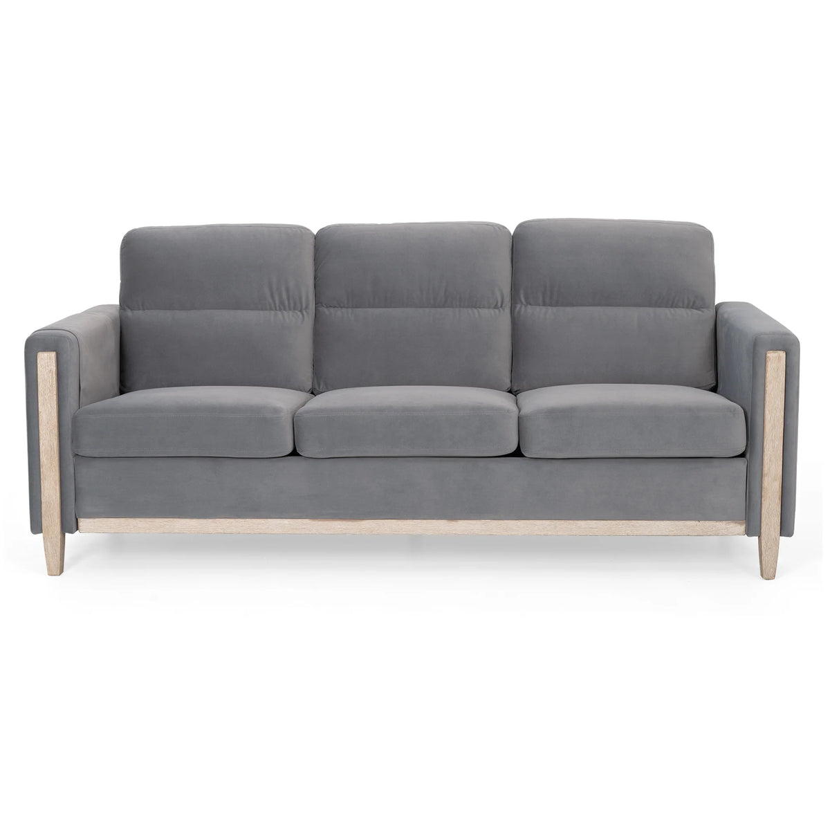Solid Wood Three-Seater Sofa Couch N109