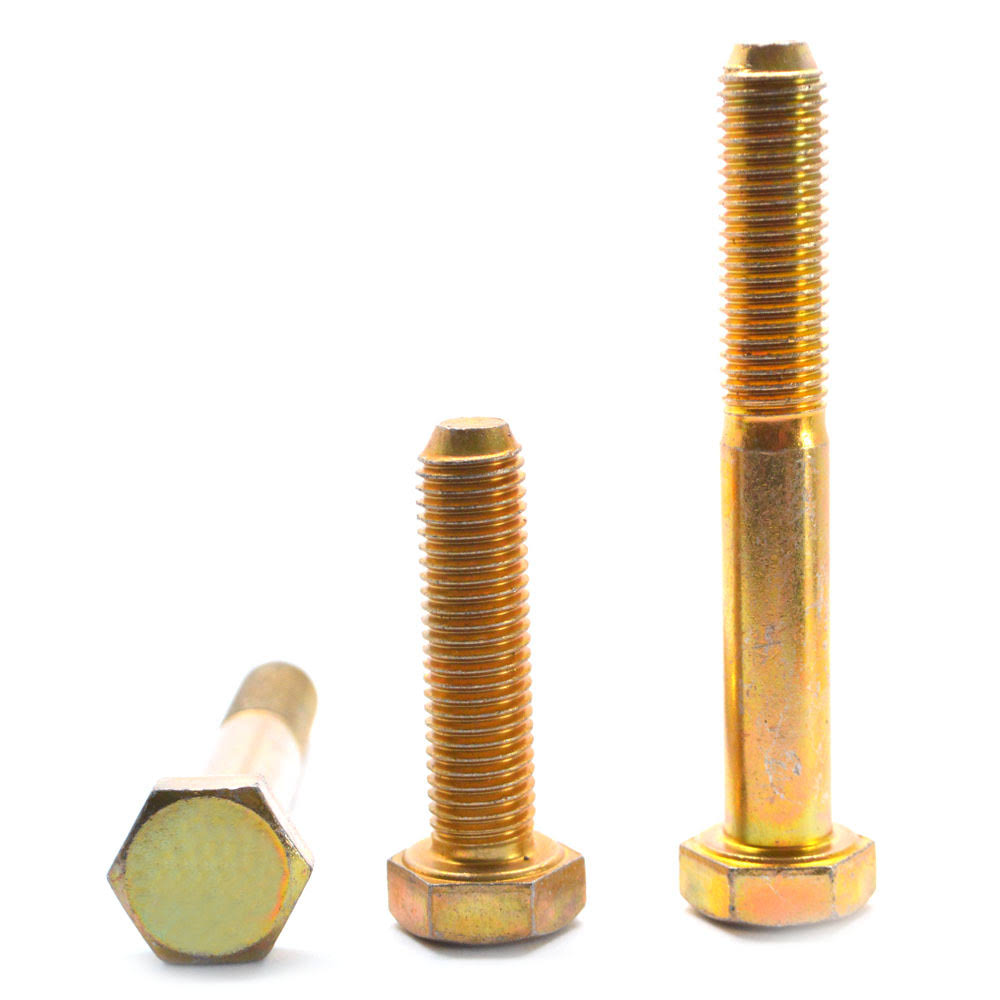 5/8x22-11 x 1 1/4x22 Coarse Thread Grade 8 Hex Cap Screw Alloy Steel Yellow Zinc Plated R869004